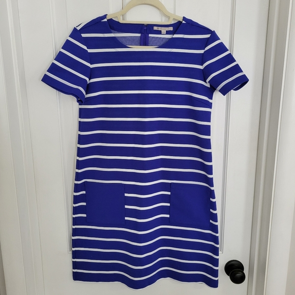 GAP Dresses & Skirts - Gap Nautical Shift Dress Women SMALL Coastal Stripes Pockets Casual Boating 2012